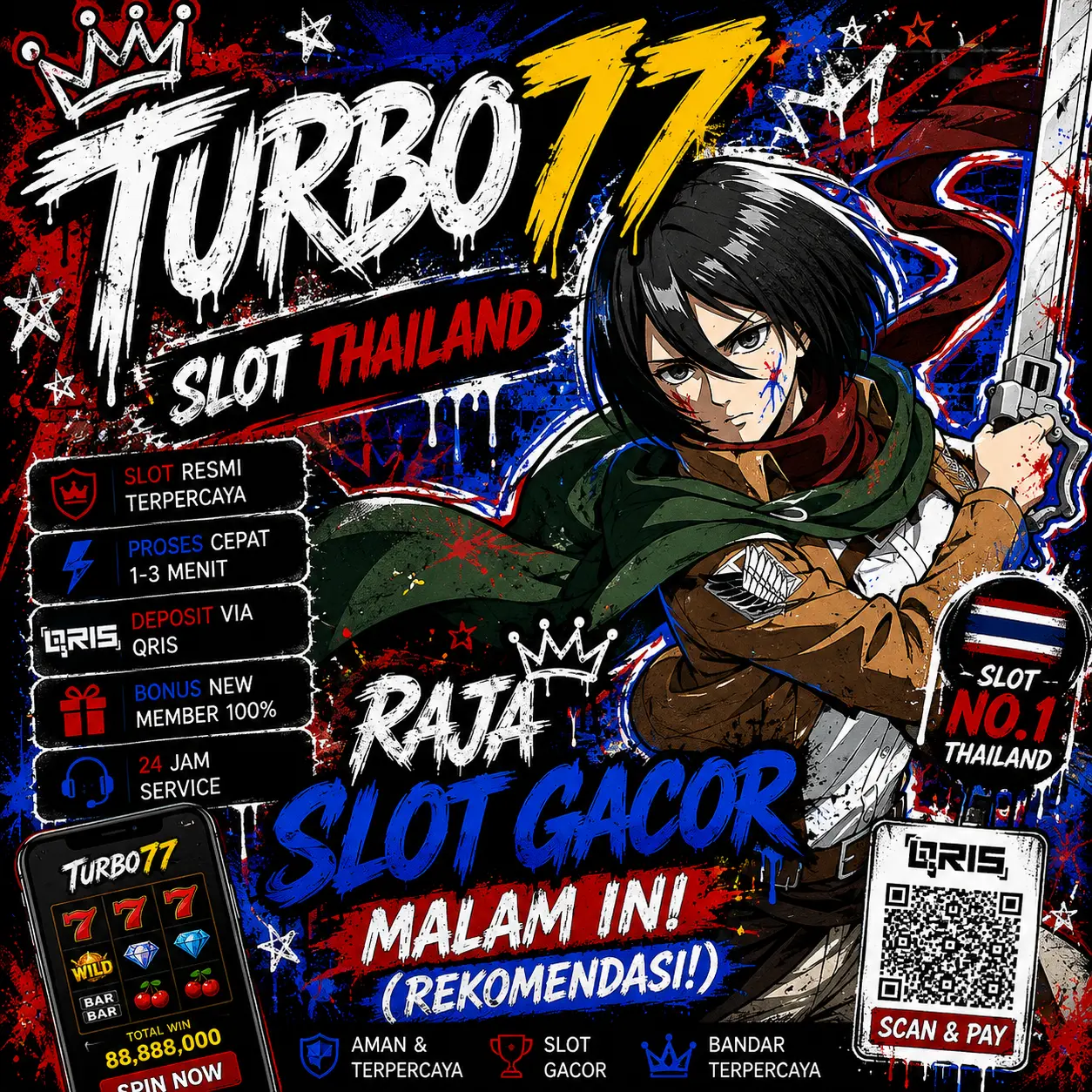 TURBO77 | Link Situs Rekomendasi Raja Slot Server Thailand Paling Gacor Malam Ini